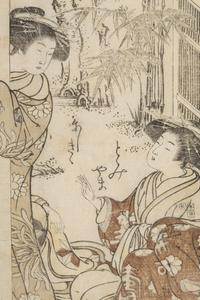 A Pair of Japanese Prints Depicting Geishas