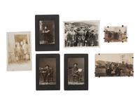 [EARLY PHOTOGRAPHY]. Large group of portrait photography, incl. CDVs, cabinet cards, & RPPCs.