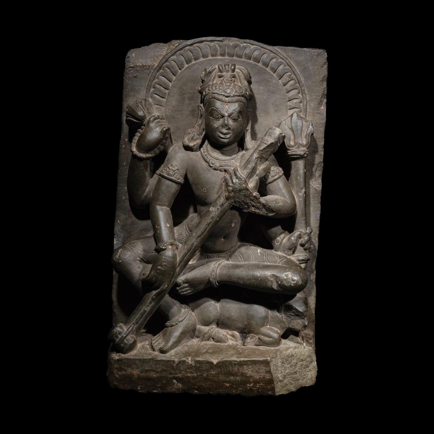 An Indian Stone Figure of Shiva, Uttarakhand, Almora, 10th-11th Century