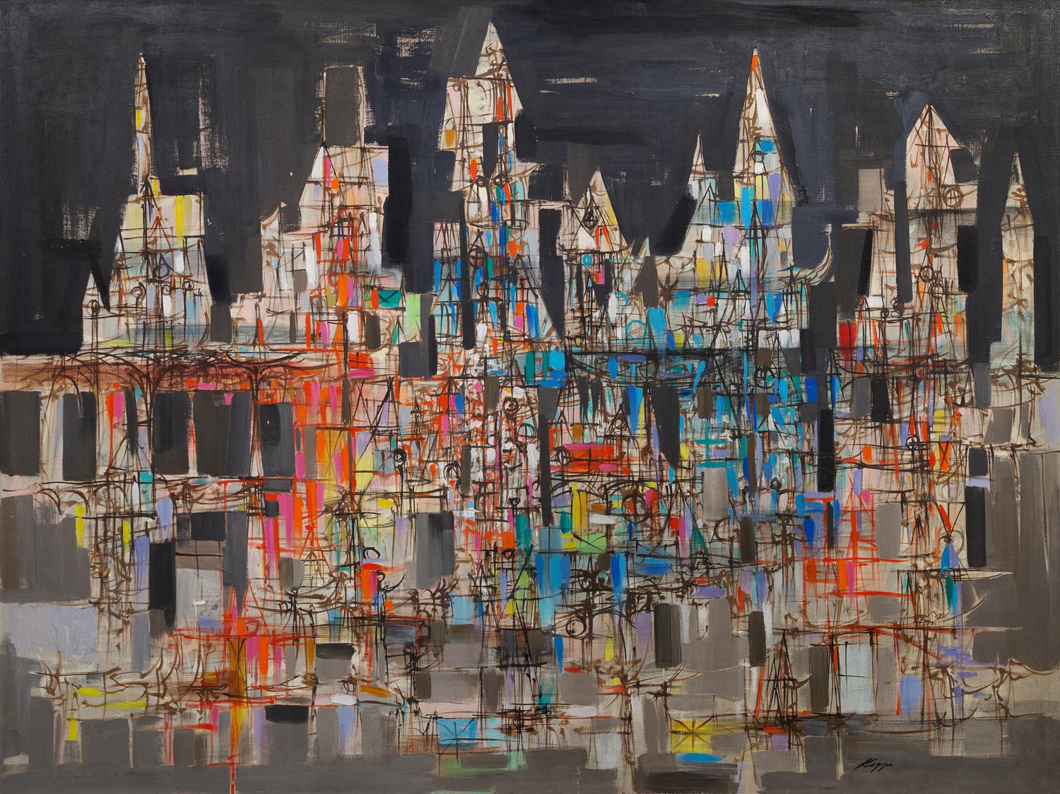 Richard Koppe, (American, 1916-1973), Metropolis, c. 1960