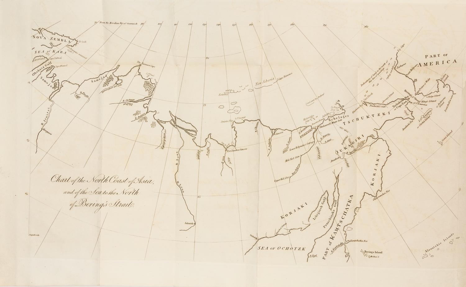 BURNEY, James. A Chronological History of North-Eastern Voyages of Discovery. London, 1819. FIRST EDITION, ORIGINAL BOARDS.