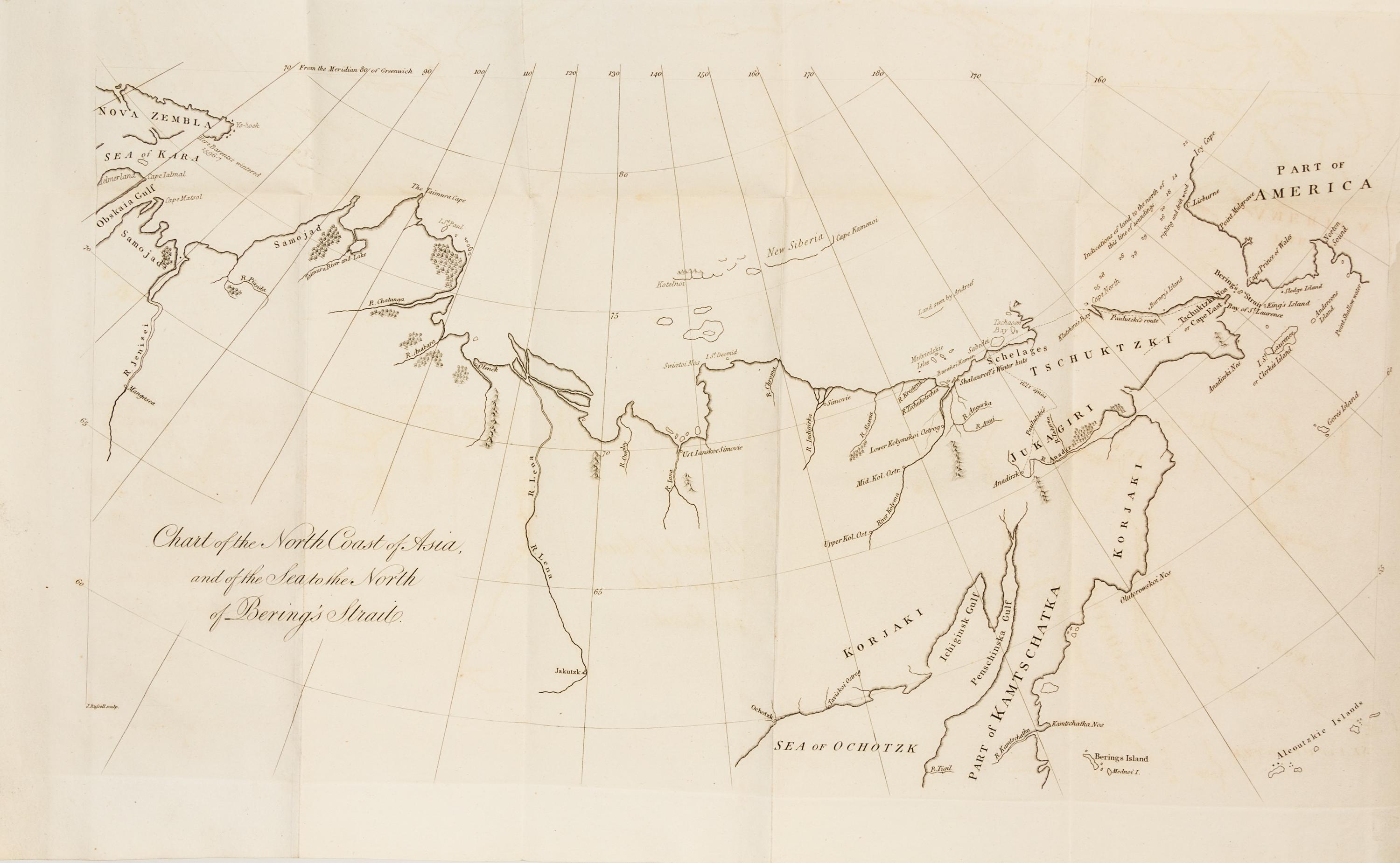 BURNEY, James. A Chronological History of North-Eastern Voyages of Discovery. London, 1819. FIRST EDITION, ORIGINAL BOARDS.