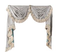 A Set of Three Drapery Valances