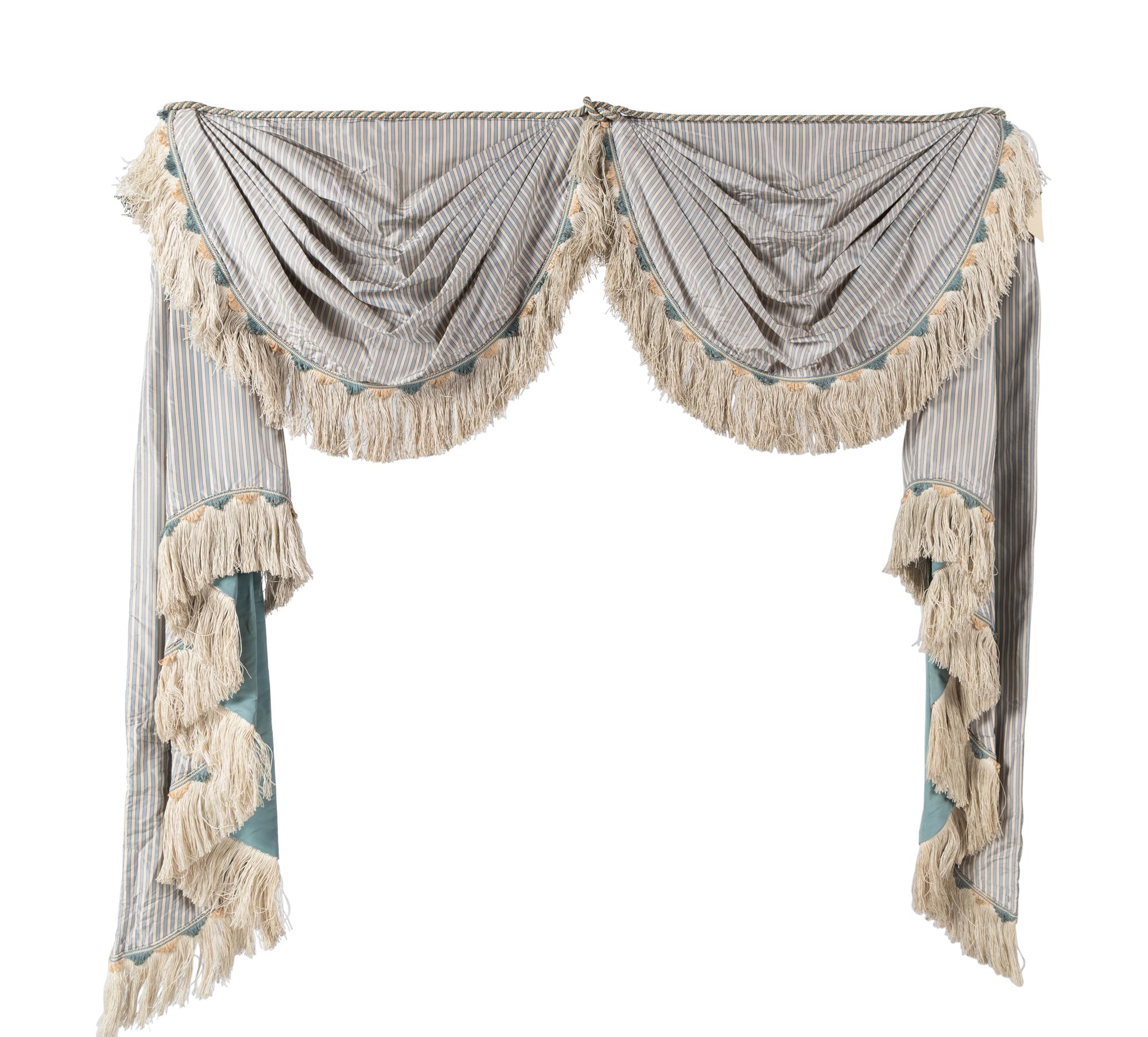 A Set of Three Drapery Valances