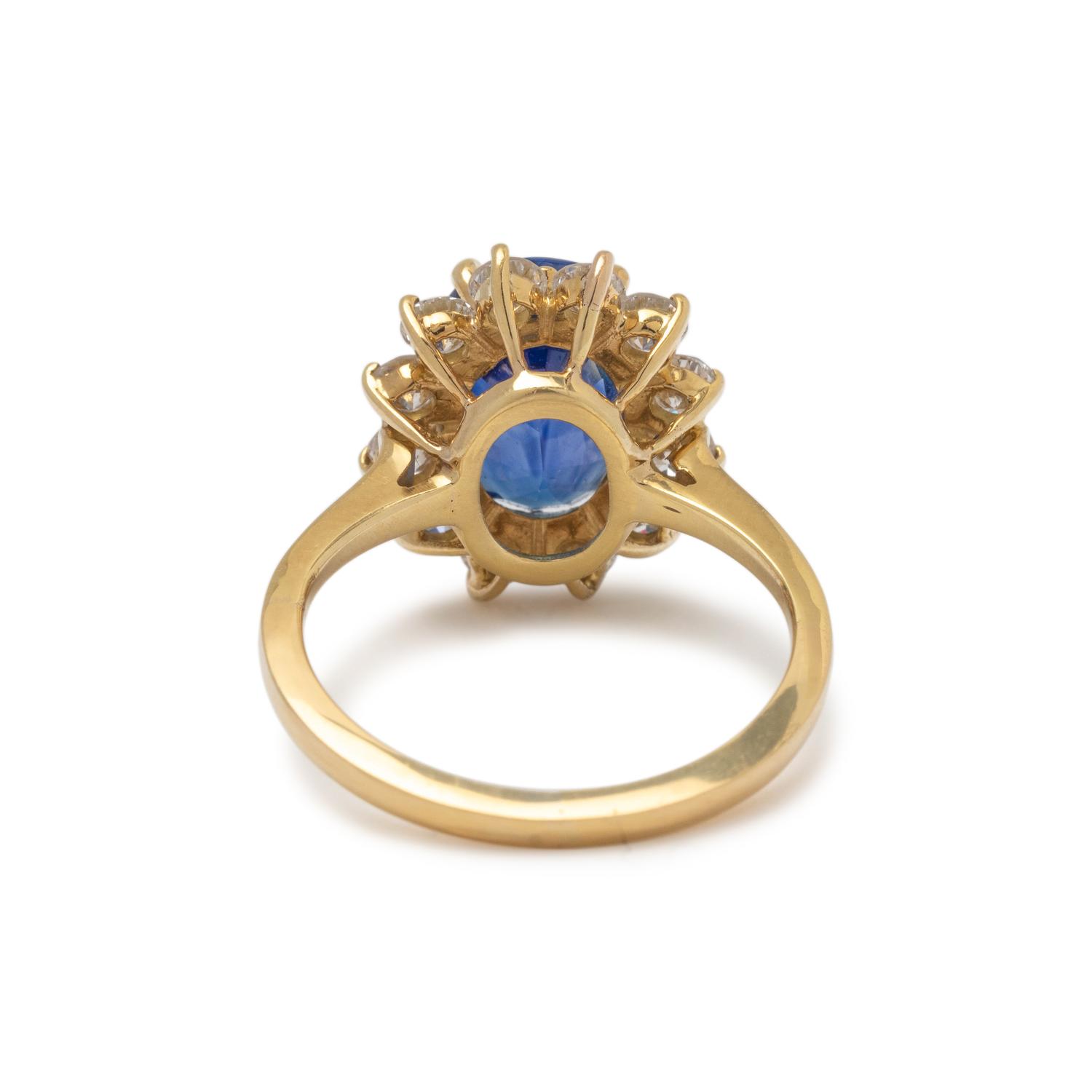 TIFFANY & CO., SAPPHIRE AND DIAMOND RING