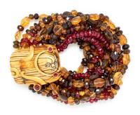 PAOLA FERRO, MULTIGEM BEAD BRACELET