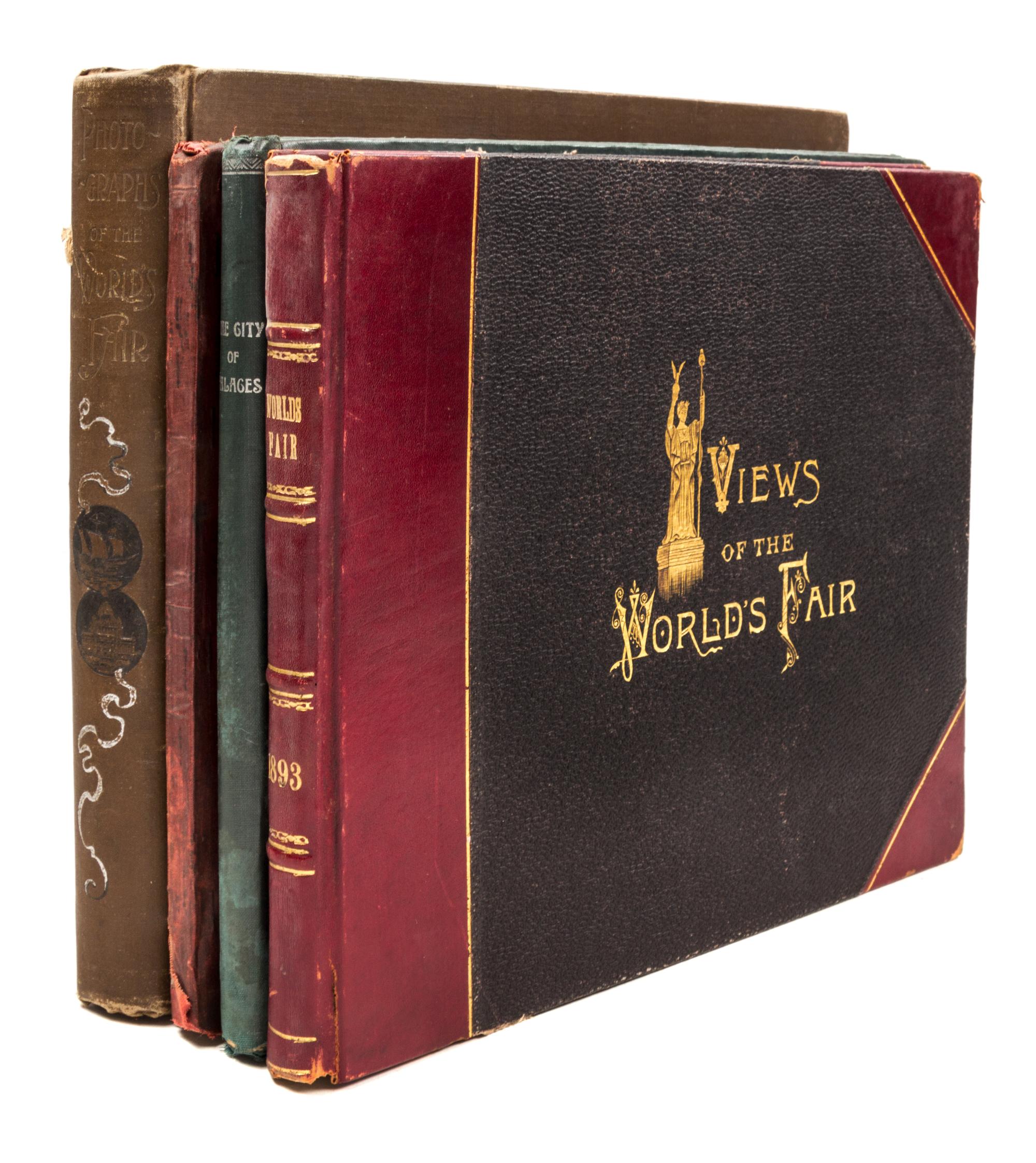 (CHICAGO, COLUMBIAN EXPOSITION) A group of four pictoral guide books on the Columbian Exposition.