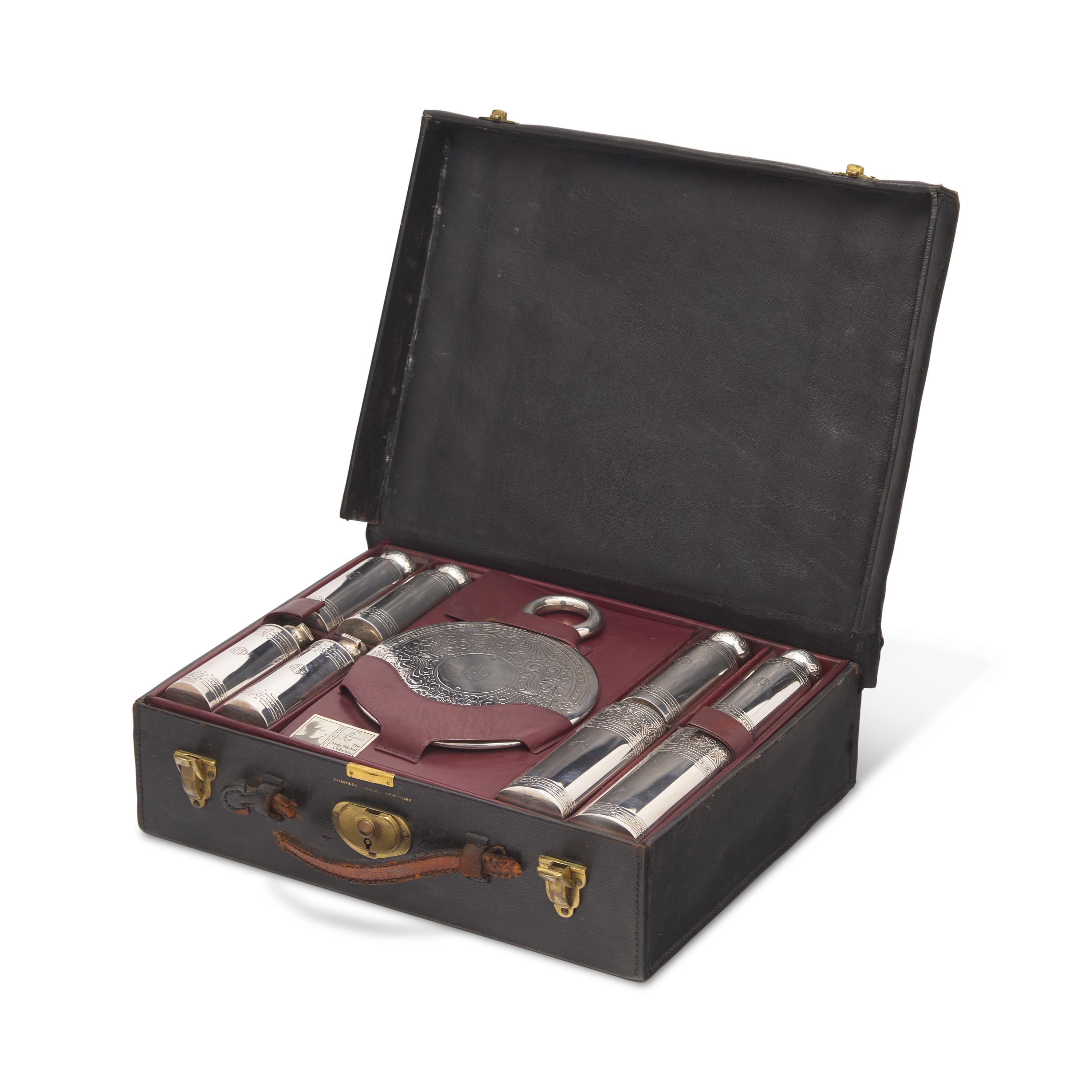 A Cased Sterling Silver Dressing Set from the Andy Warhol Collection