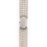 ART DECO, DIAMOND, ONYX AND SEED PEARL WATCH
