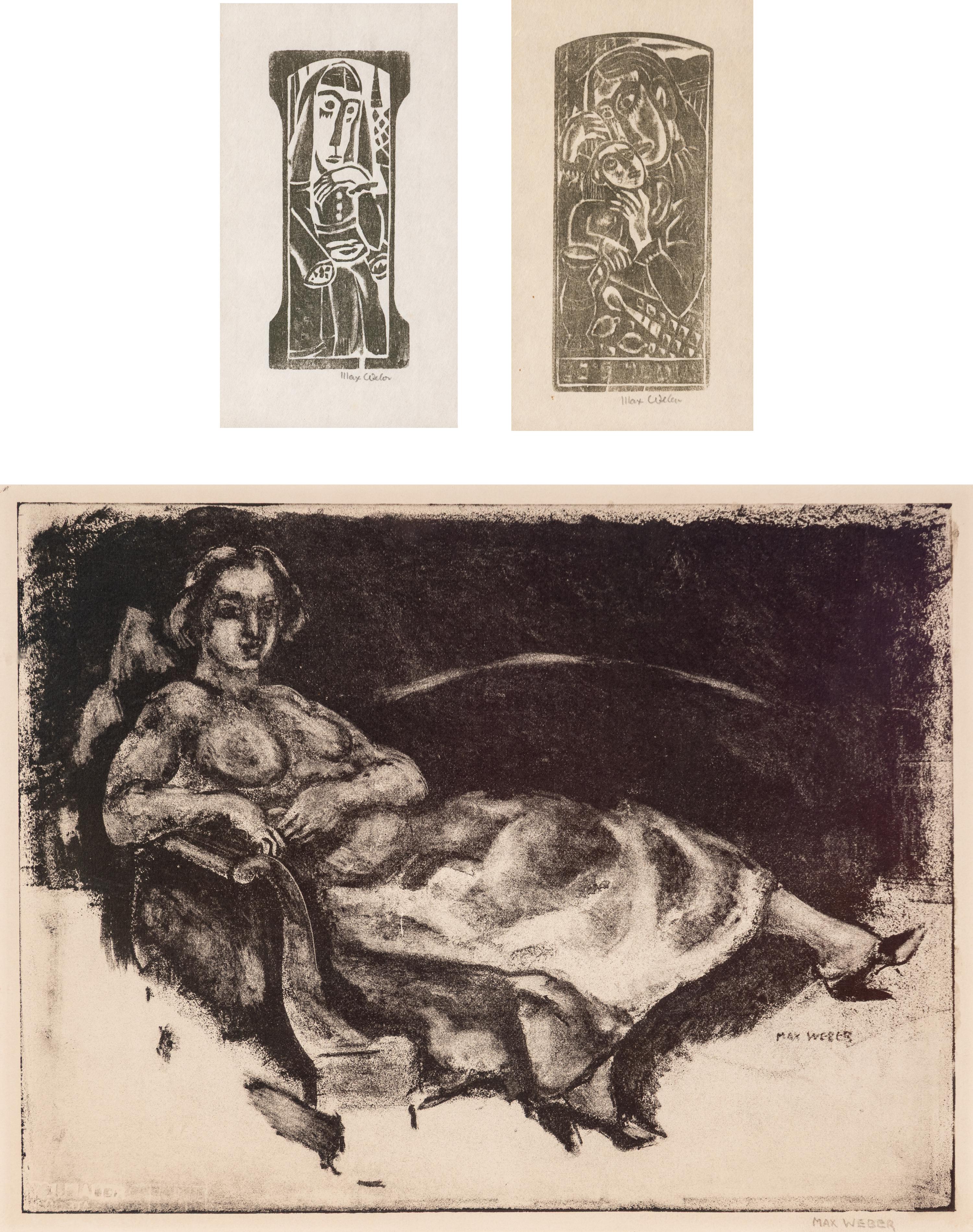 Max Weber (American, 1881-1961) — Three Works, together with six others