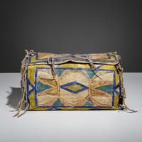 Sioux Painted Parfleche Box