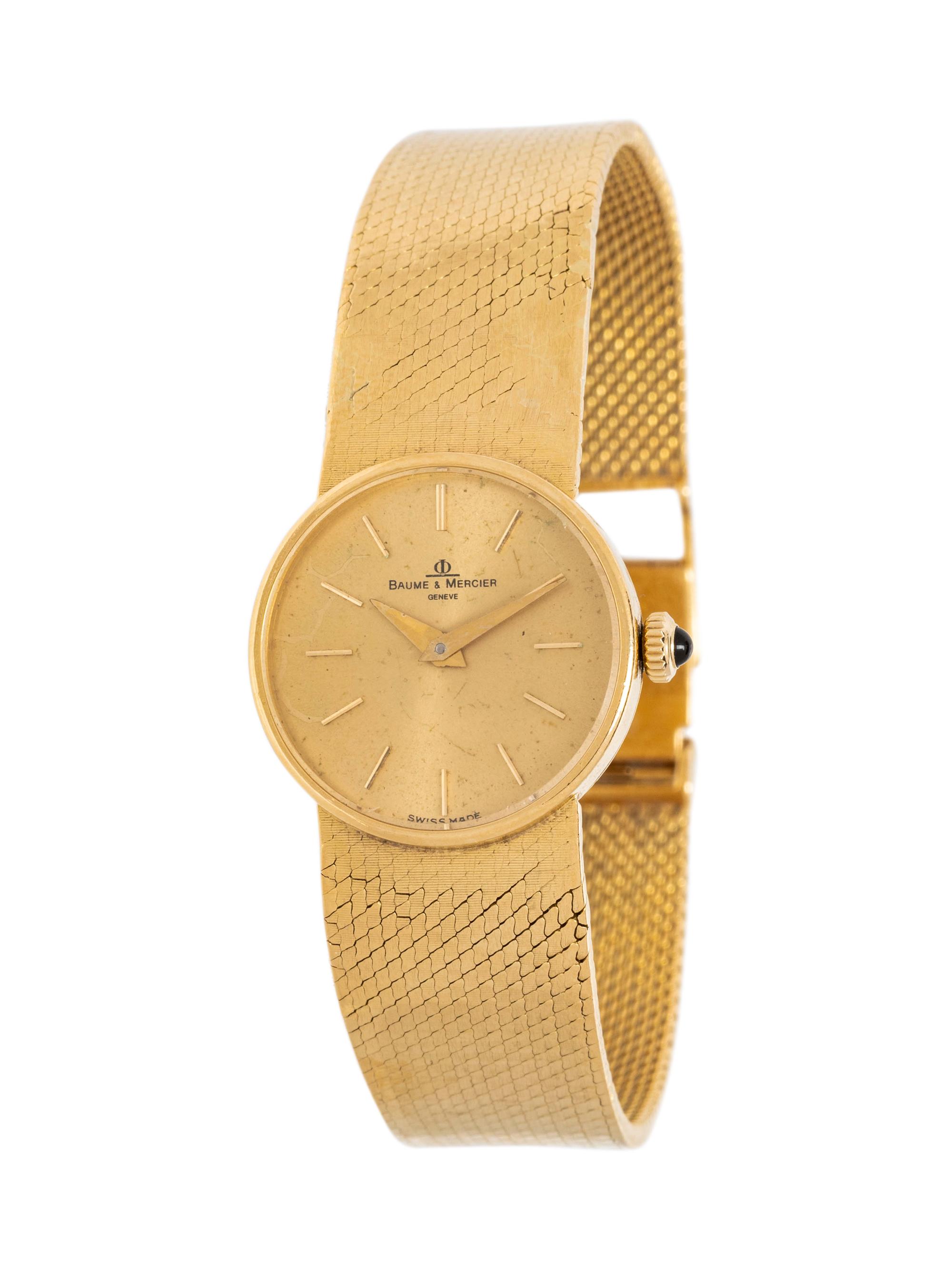 BAUME & MERCIER, 18K YELLOW GOLD WATCH