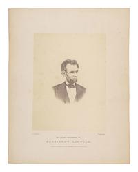 [LINCOLN, Abraham (1809-1865)]. WARREN, Henry F., photographer. The Latest Photograph of President Lincoln, Taken on the Balcony at the White House, March 6, 1865. Waltham, MA, 1865.