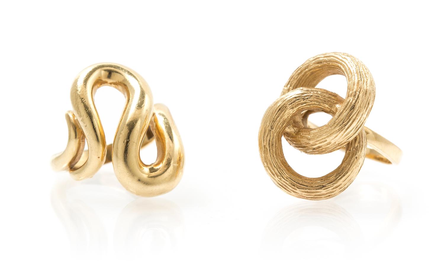 A Collection 14 Karat Yellow Gold Rings, 11.30 dwts.