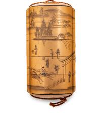 A Gold Lacquer Four-Case Inro