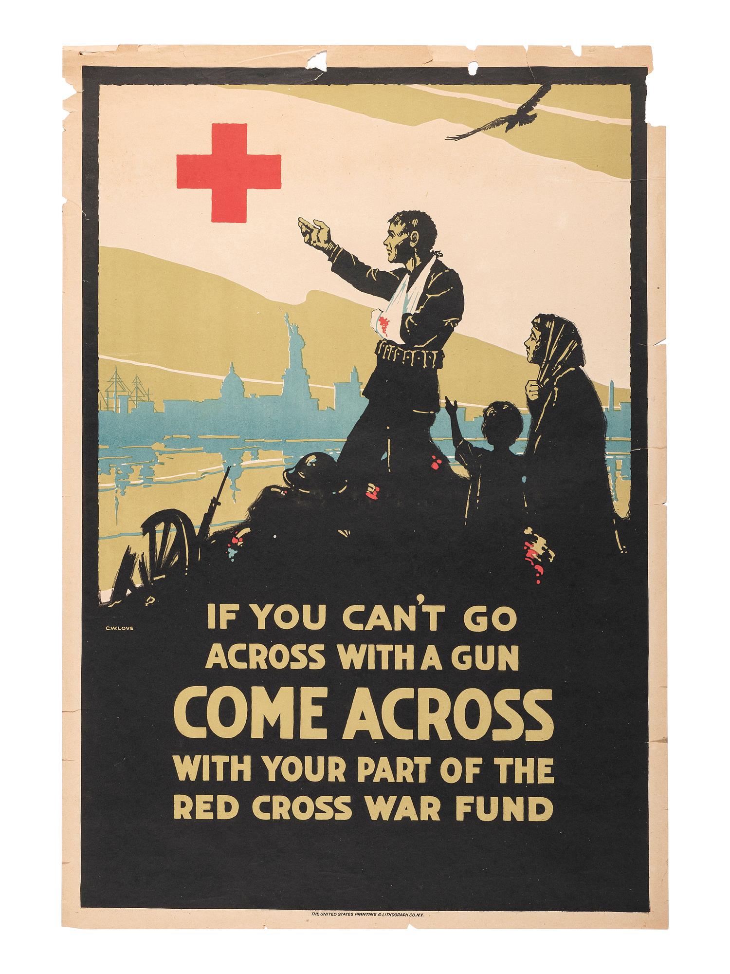 [WORLD WAR I]. A group of 6 posters promoting wartime economic relief efforts and food conservation, comprising: