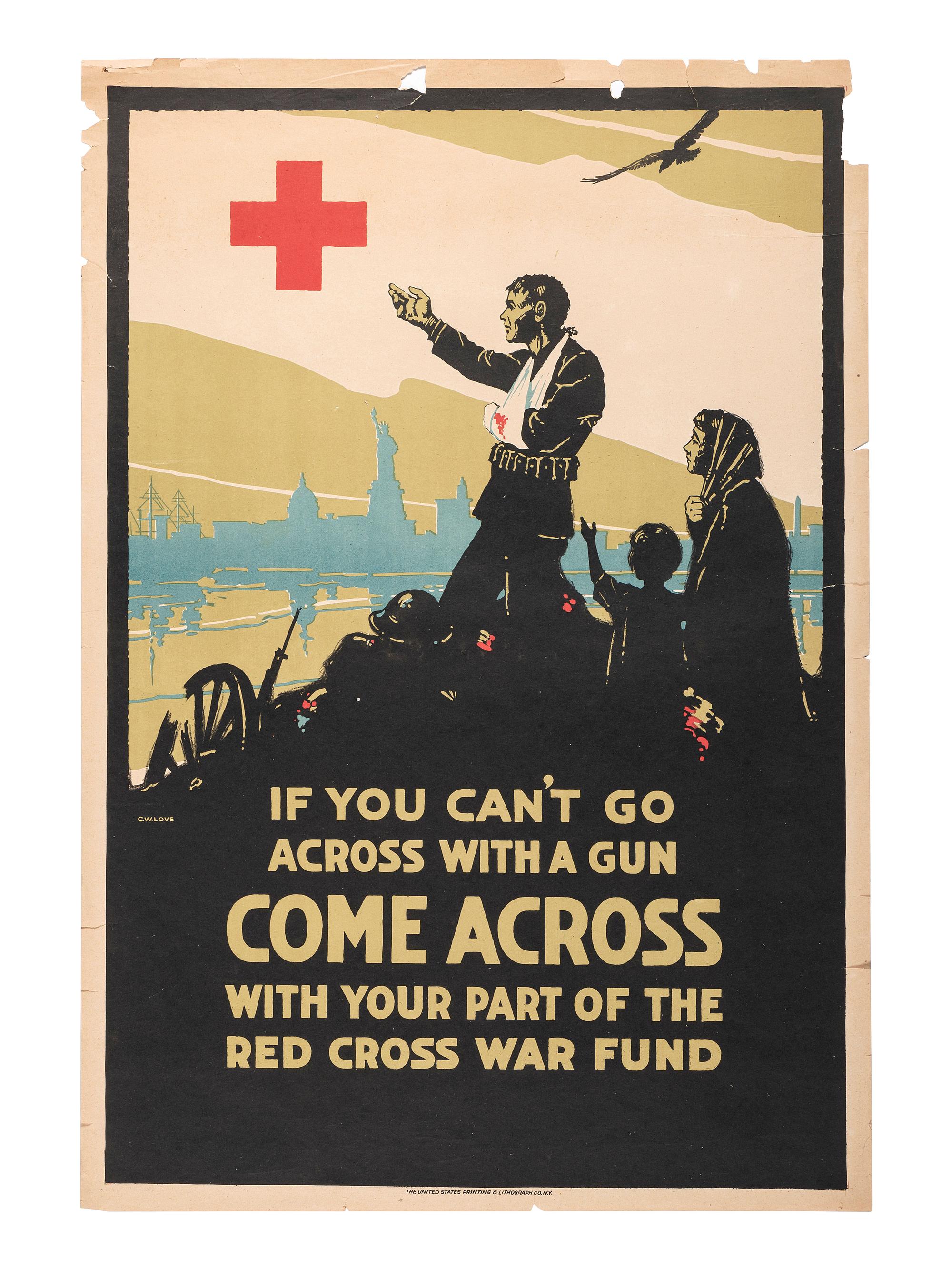 [WORLD WAR I]. A group of 6 posters promoting wartime economic relief efforts and food conservation, comprising: