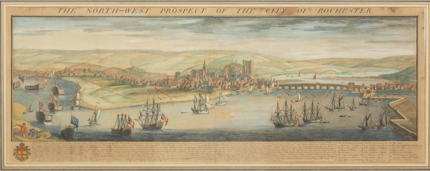 The North-West Prospect of the City of Rochester by Samuel and Nathaniel Buck (1696-1779)