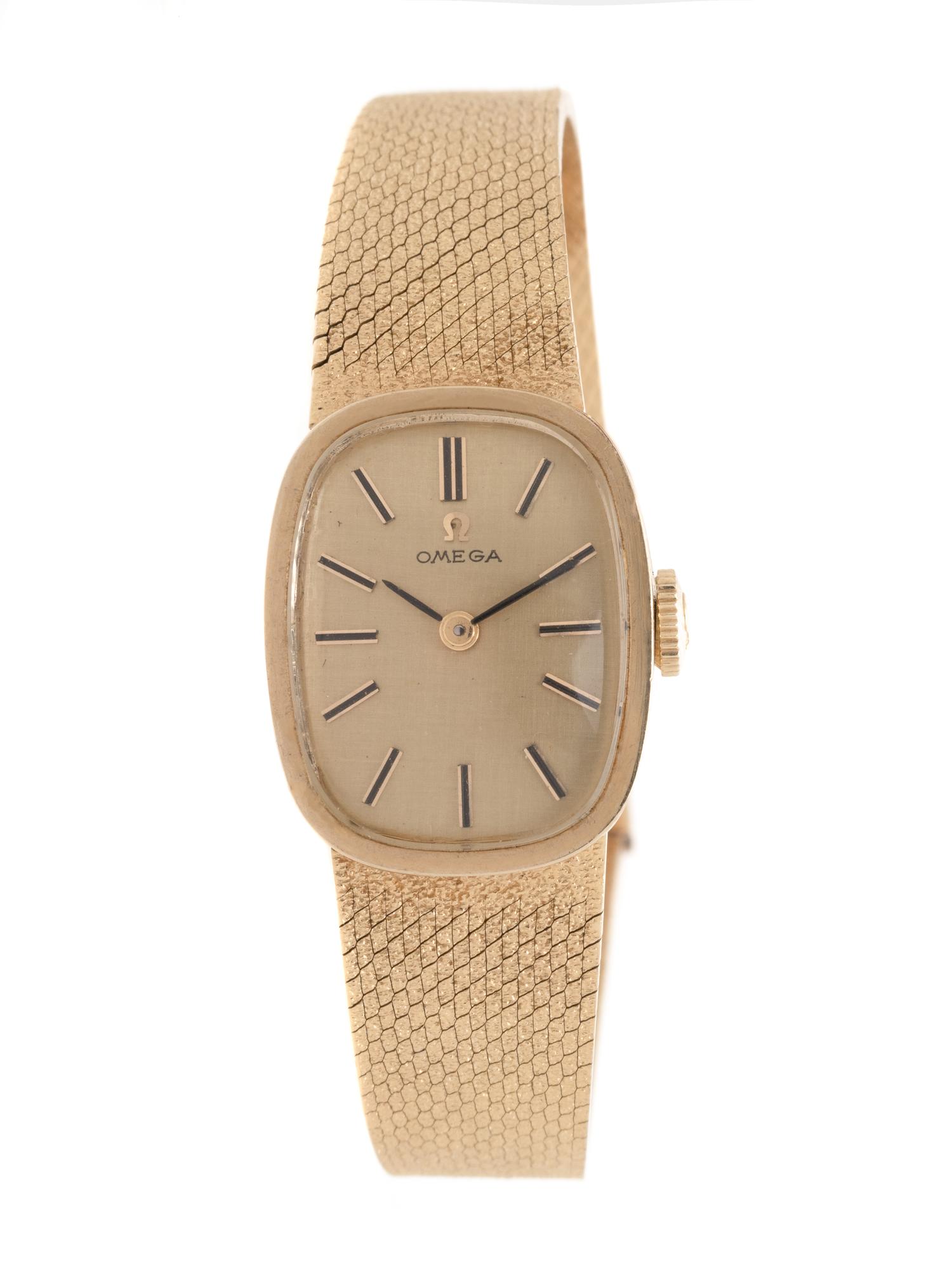 OMEGA, 14K YELLOW GOLD WRISTWATCH