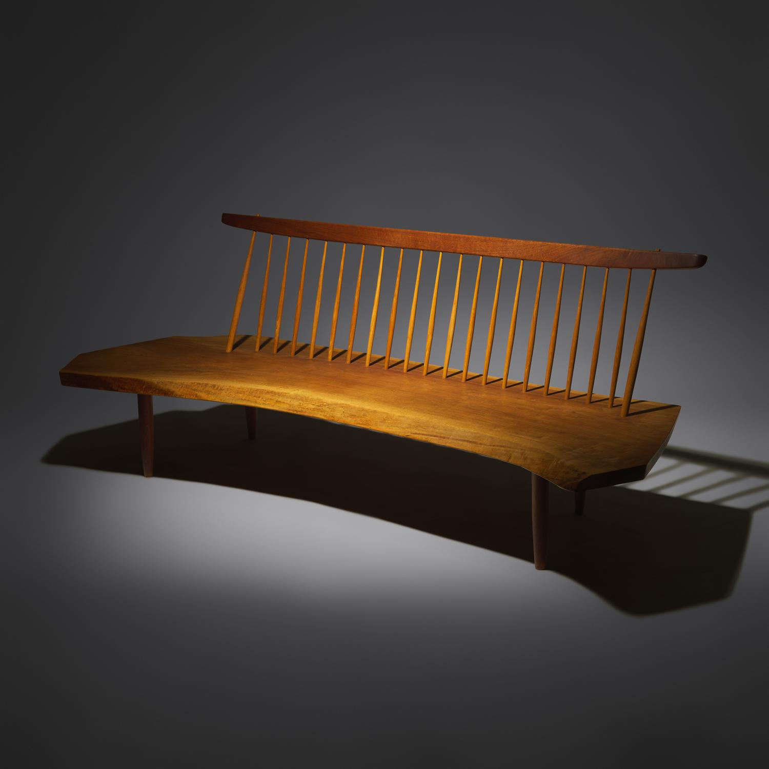 Conoid bench, 1982 with two butterfly joints