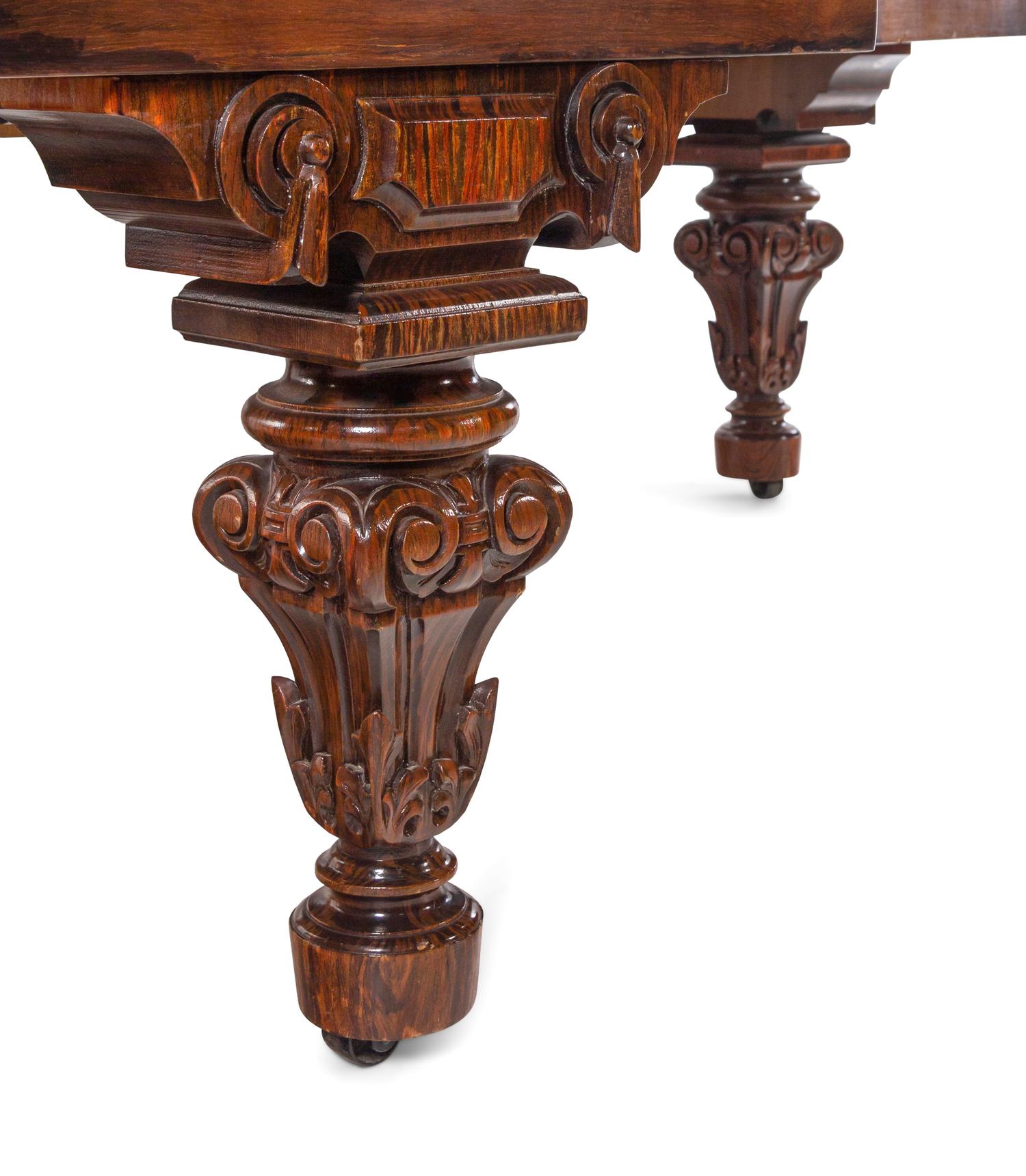 A Chickering & Sons Victorian Rosewood Parlor Grand Piano