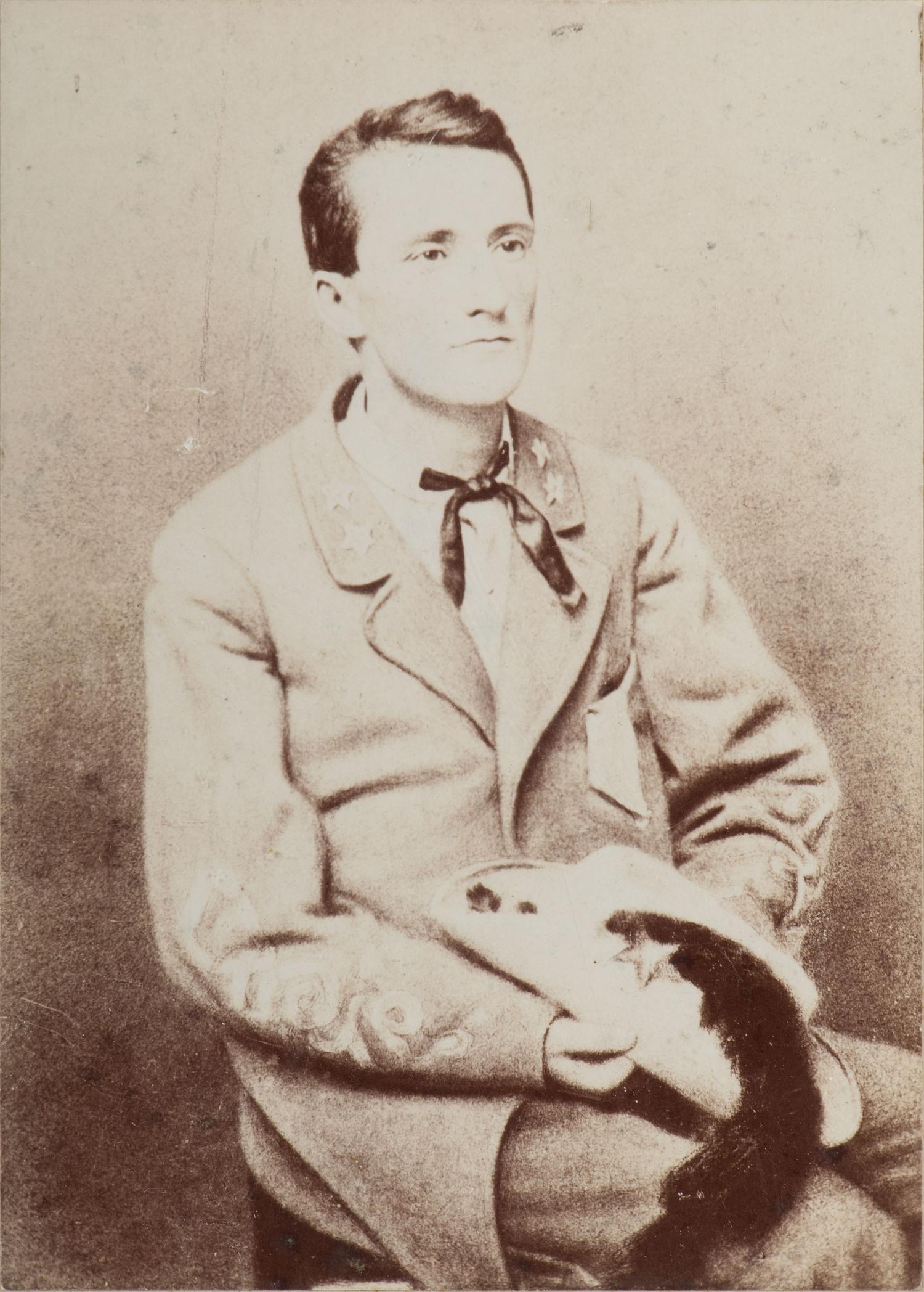 [MOSBY, JOHN S. (1833-1916)]. Autographed portrait of Mosby inscribed to his daughter, Ada B. Mosby.
