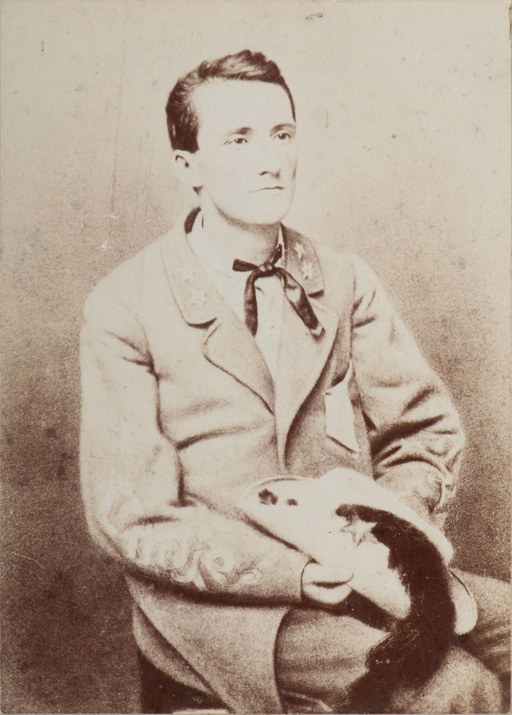 [MOSBY, JOHN S. (1833-1916)]. Autographed portrait of Mosby inscribed to his daughter, Ada B. Mosby.