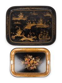 Two English Tôle Trays