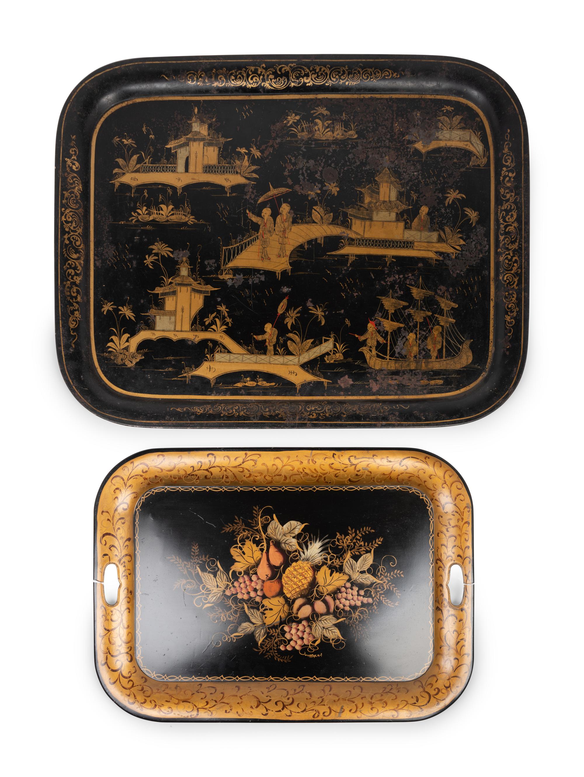Two English Tôle Trays