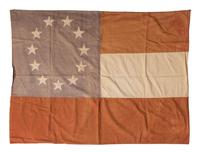 [CIVIL WAR]. Confederate “Stars and Bars” flag.