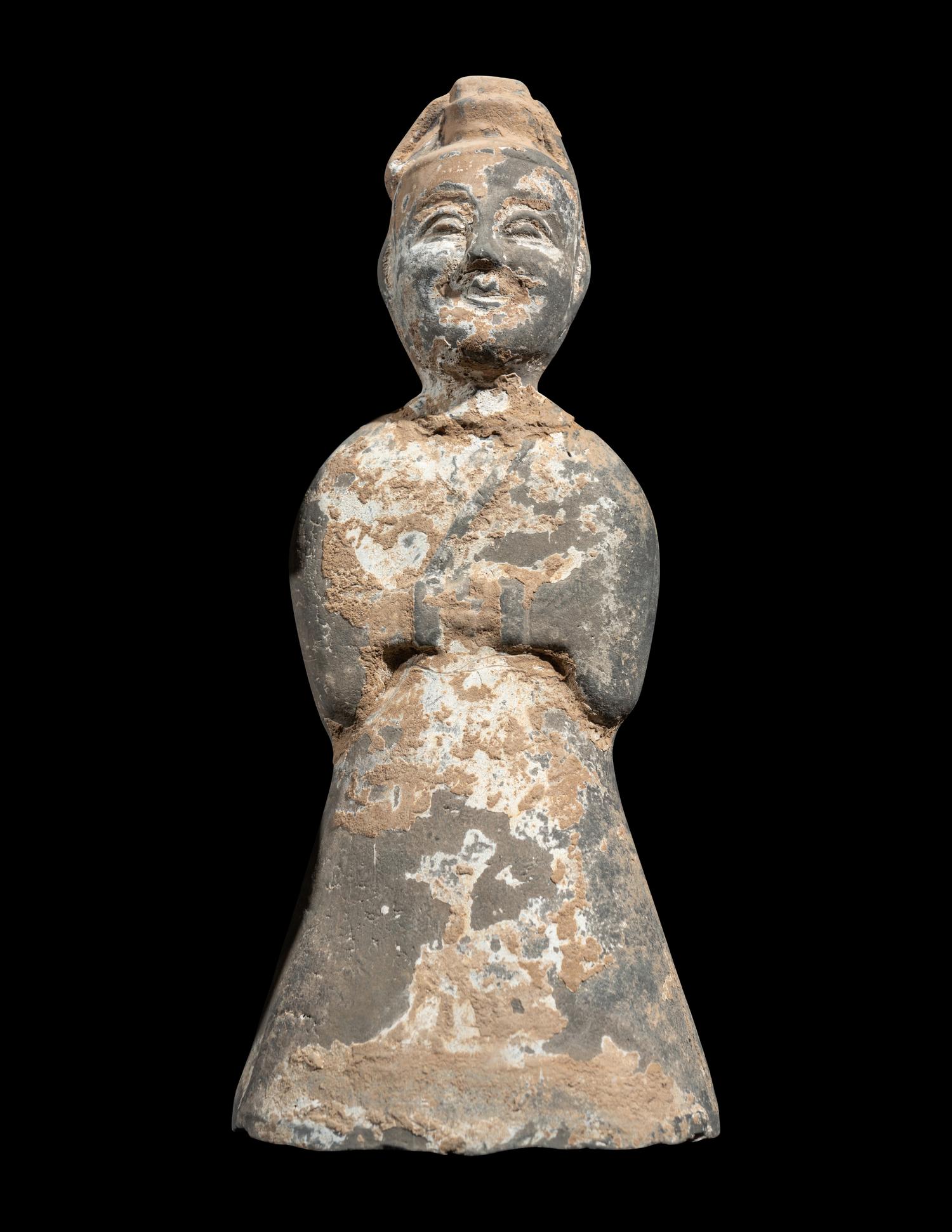 Six Chinese Painted Pottery Figures
