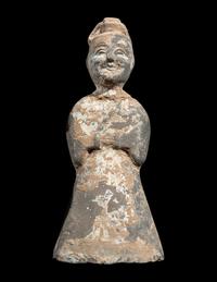 Six Chinese Painted Pottery Figures