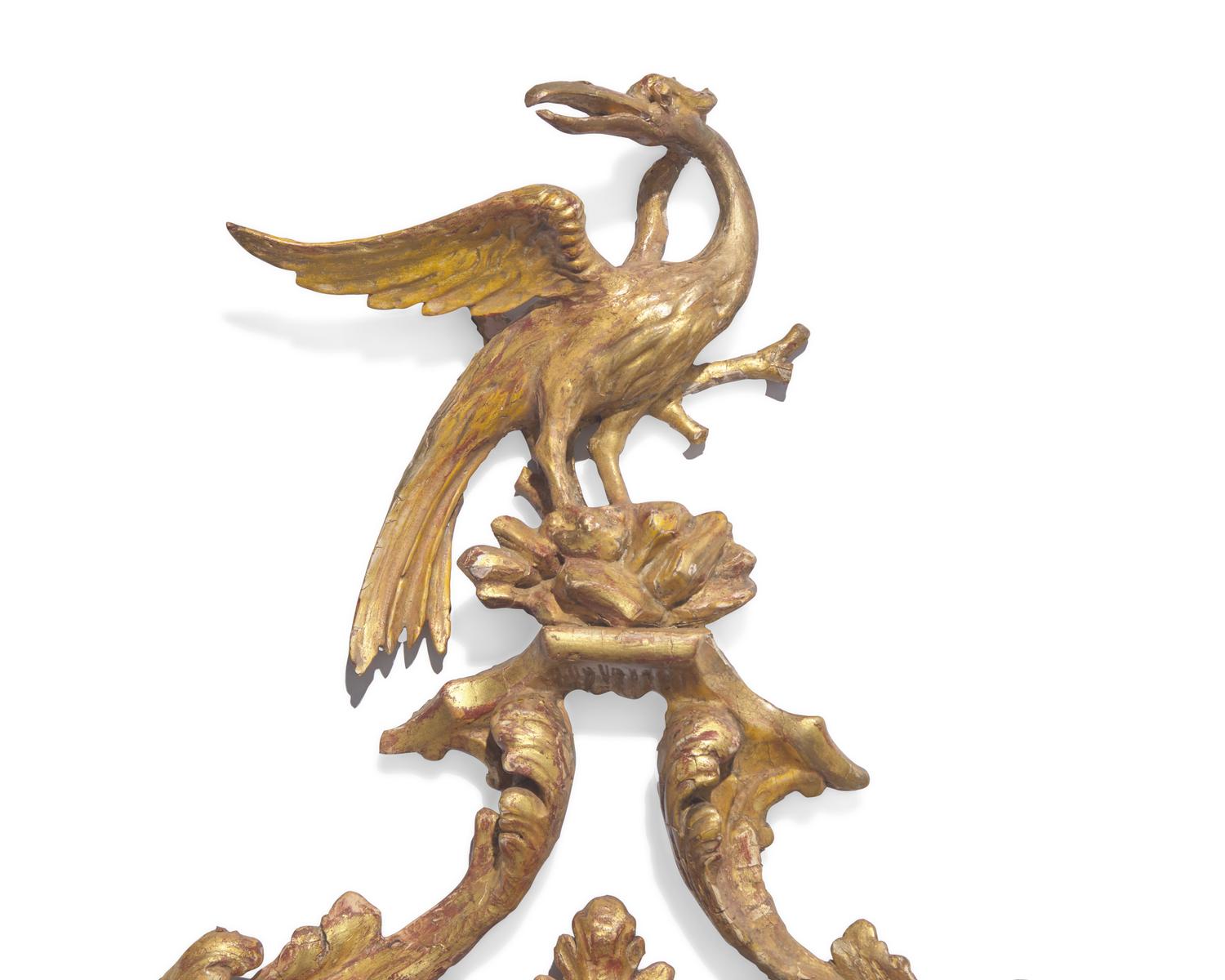 A Fine George III Giltwood Oval Looking Glass, Circa 1770