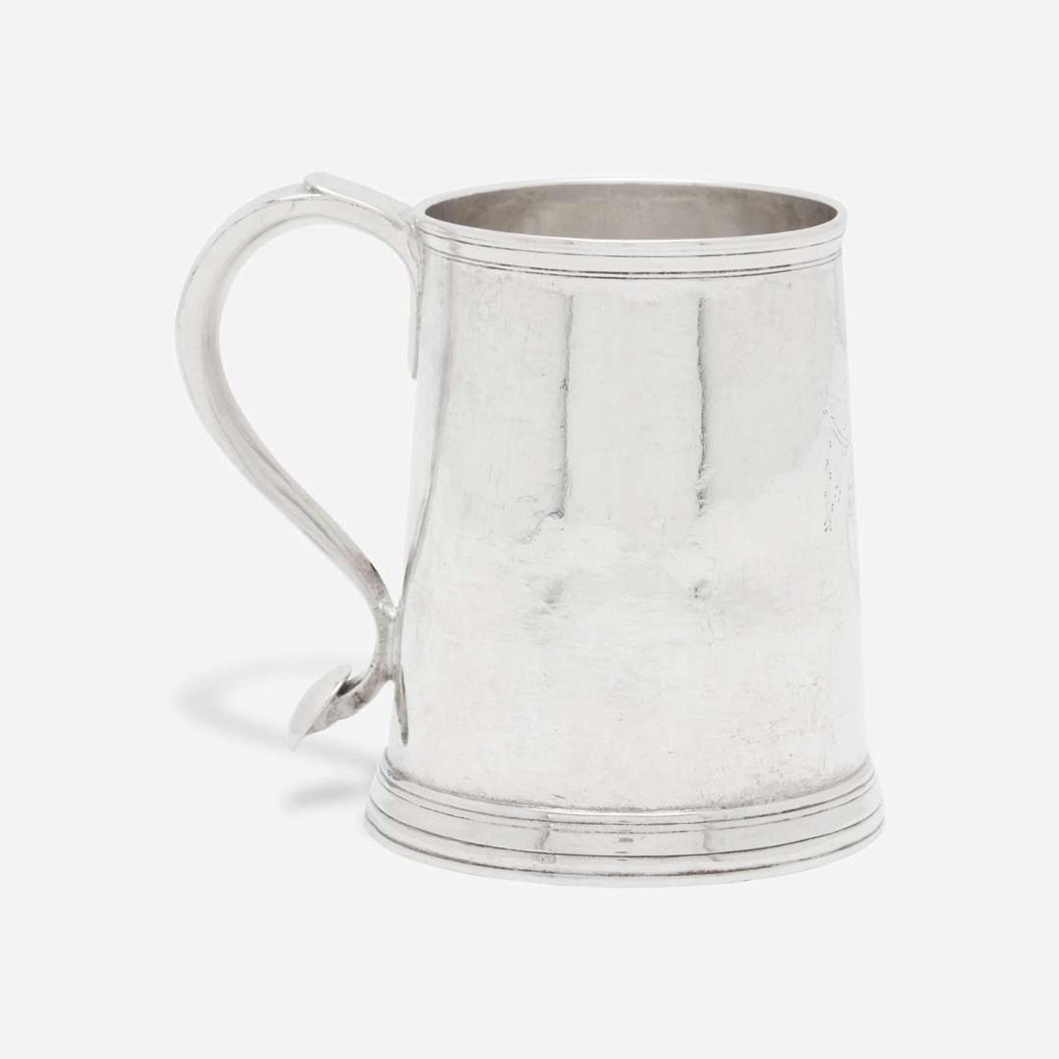 A silver cann Samuel Edwards (1705-1762), Boston, MA, circa 1730