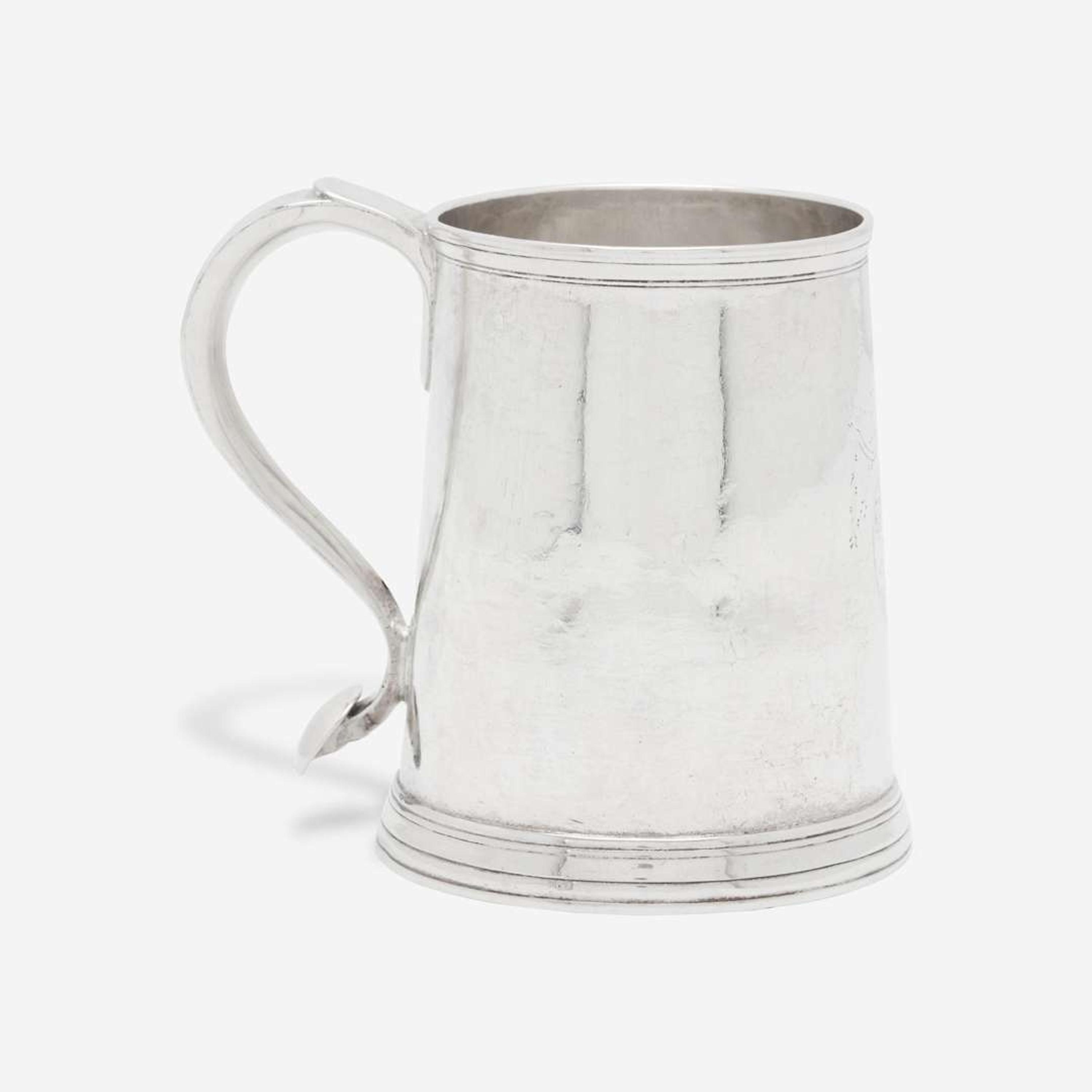 A silver cann Samuel Edwards (1705-1762), Boston, MA, circa 1730