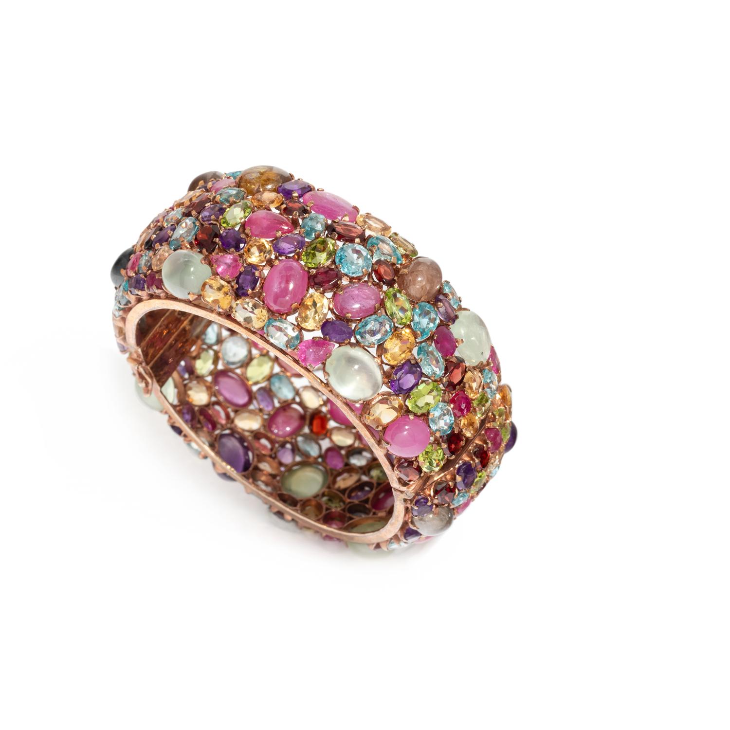 MULTIGEM BANGLE BRACELET