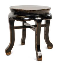 A Pair of Chinese Lacquered Jardinière Stands