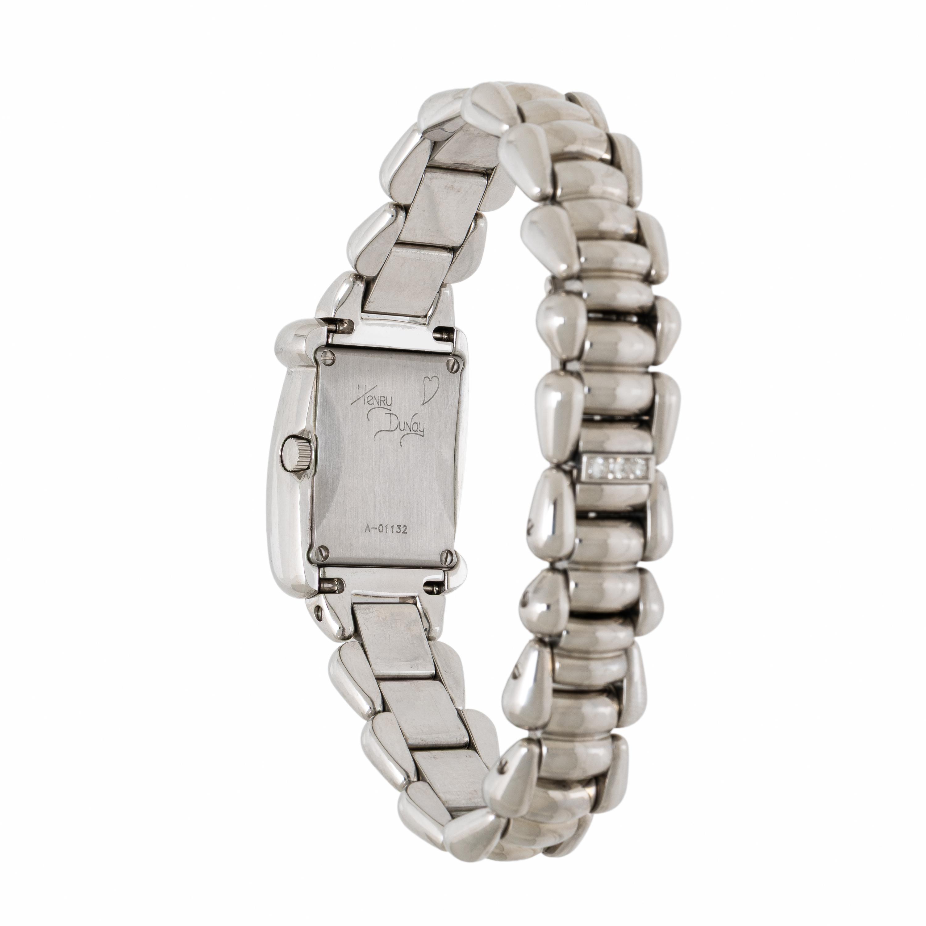 Henry Dunay, White Gold and Diamond Watch