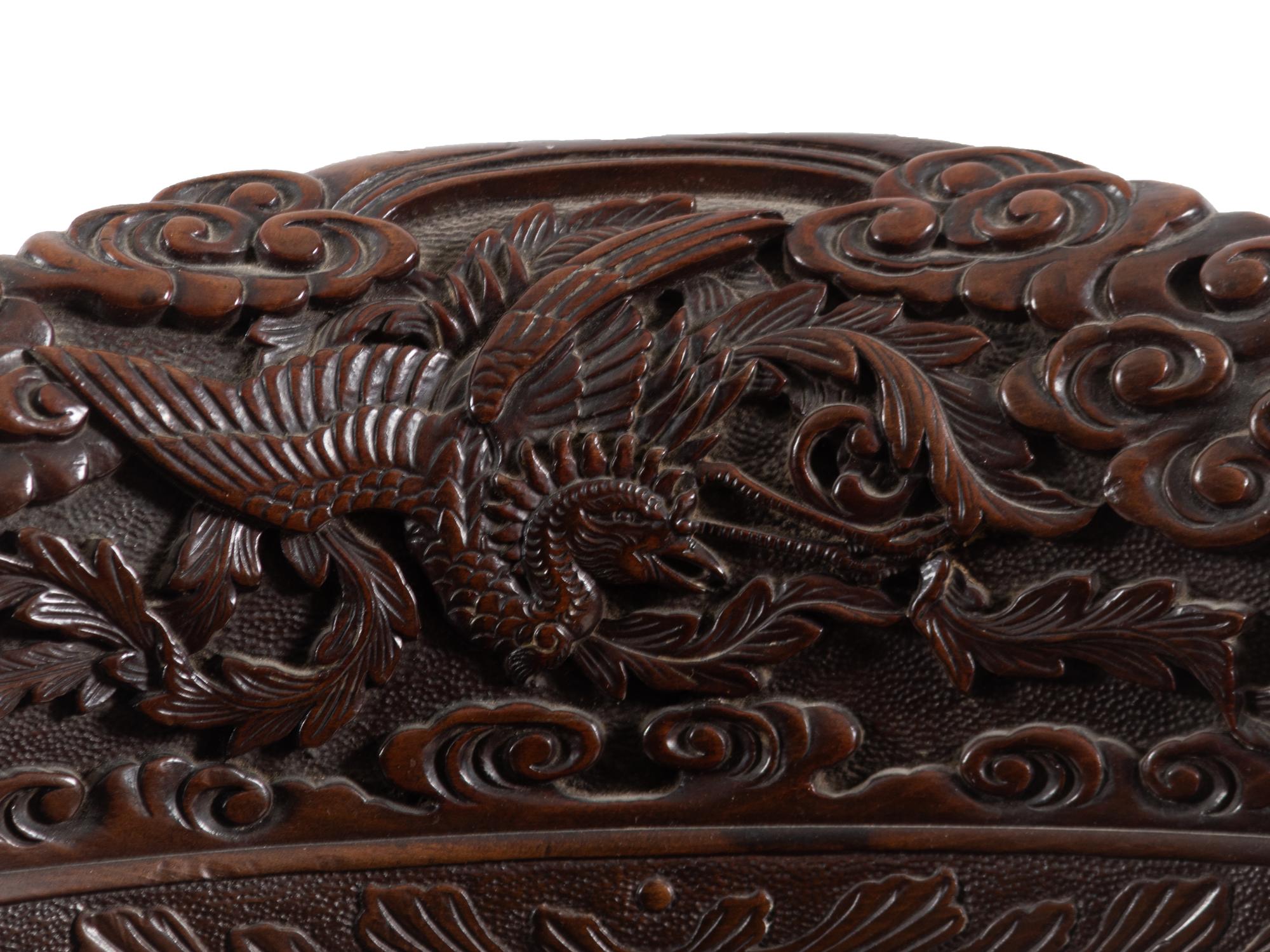 A Japanese Export Hardwood Armchair