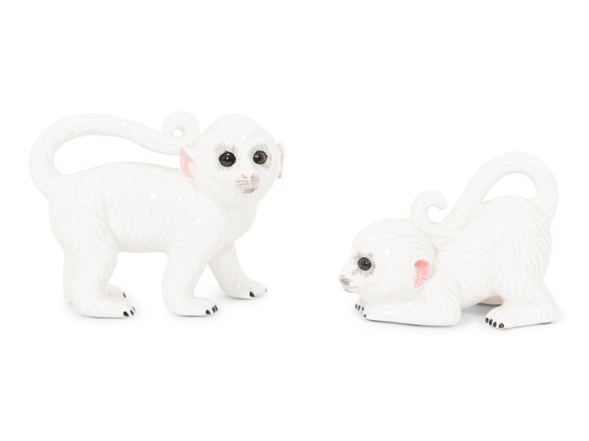 A Group of Five Italian Ceramic Animal Figures