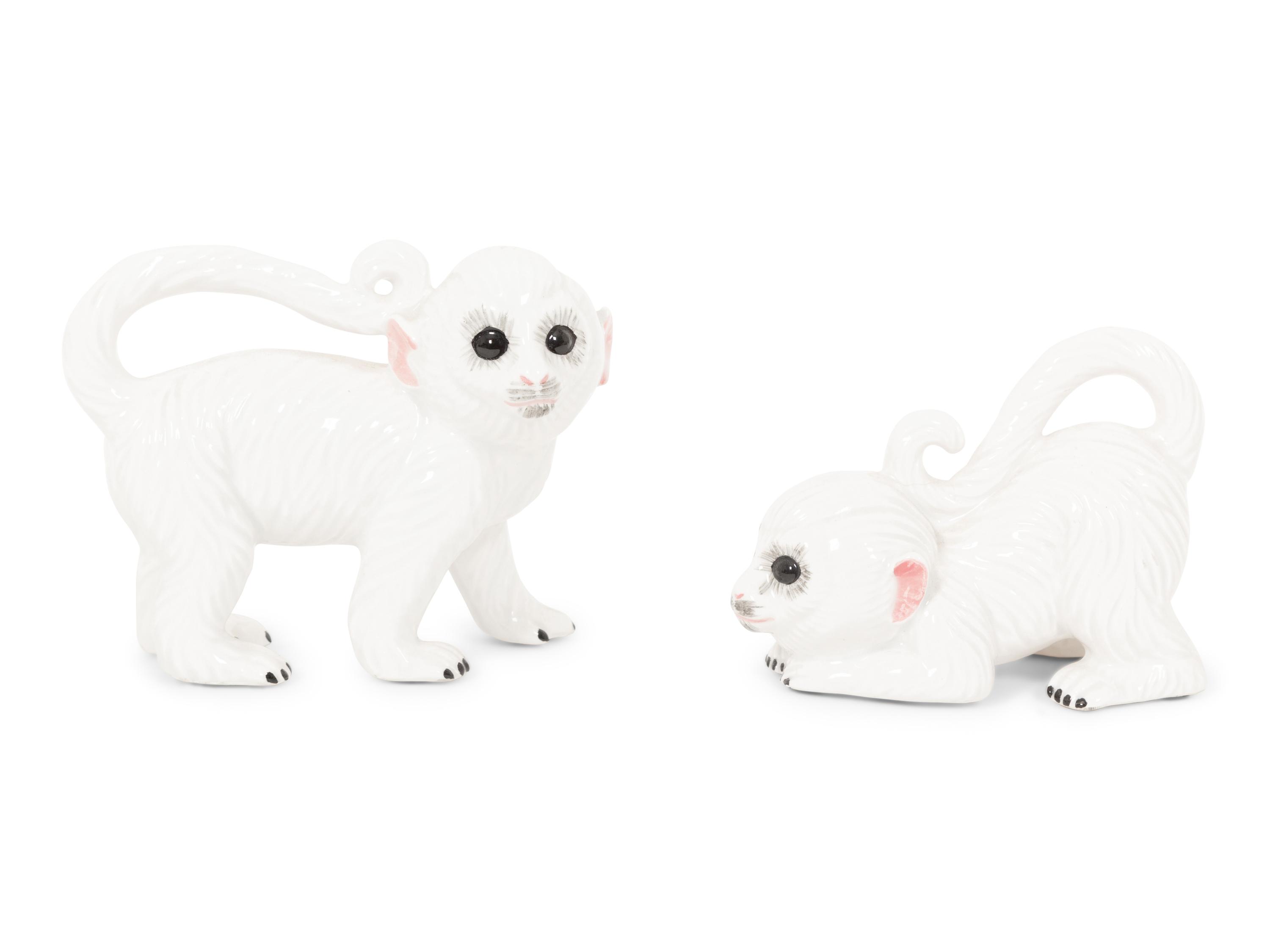 A Group of Five Italian Ceramic Animal Figures