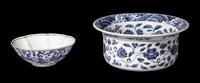 Two Chinese Blue and White Porcelain Wares