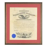 [Presidential] McKinley, William. Signed military commission