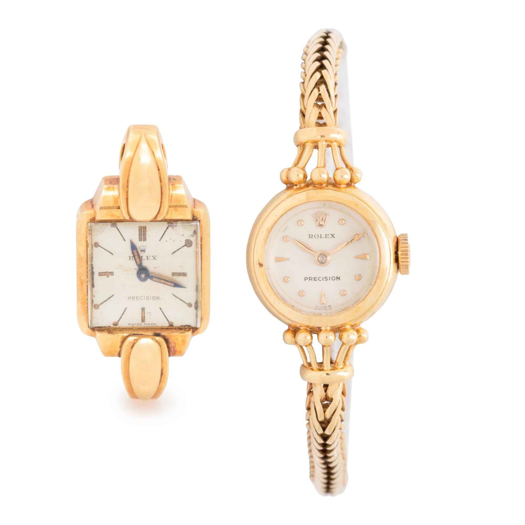 COLLECTION OF YELLOW GOLD ROLEX WRISTWATCHES
