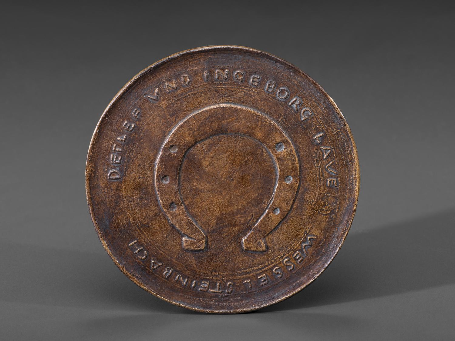 A German Bronze Equestrian Medallion