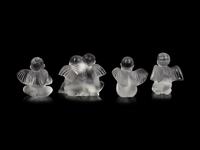 Four Lalique Cherub Figures