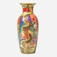 A Large Wedgwood Flame Fairyland Lustre Vase UK, circa 1920