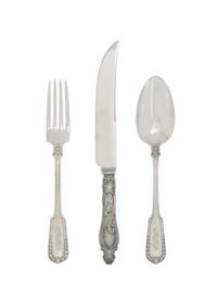 An Assembled American Silver Flatware Service