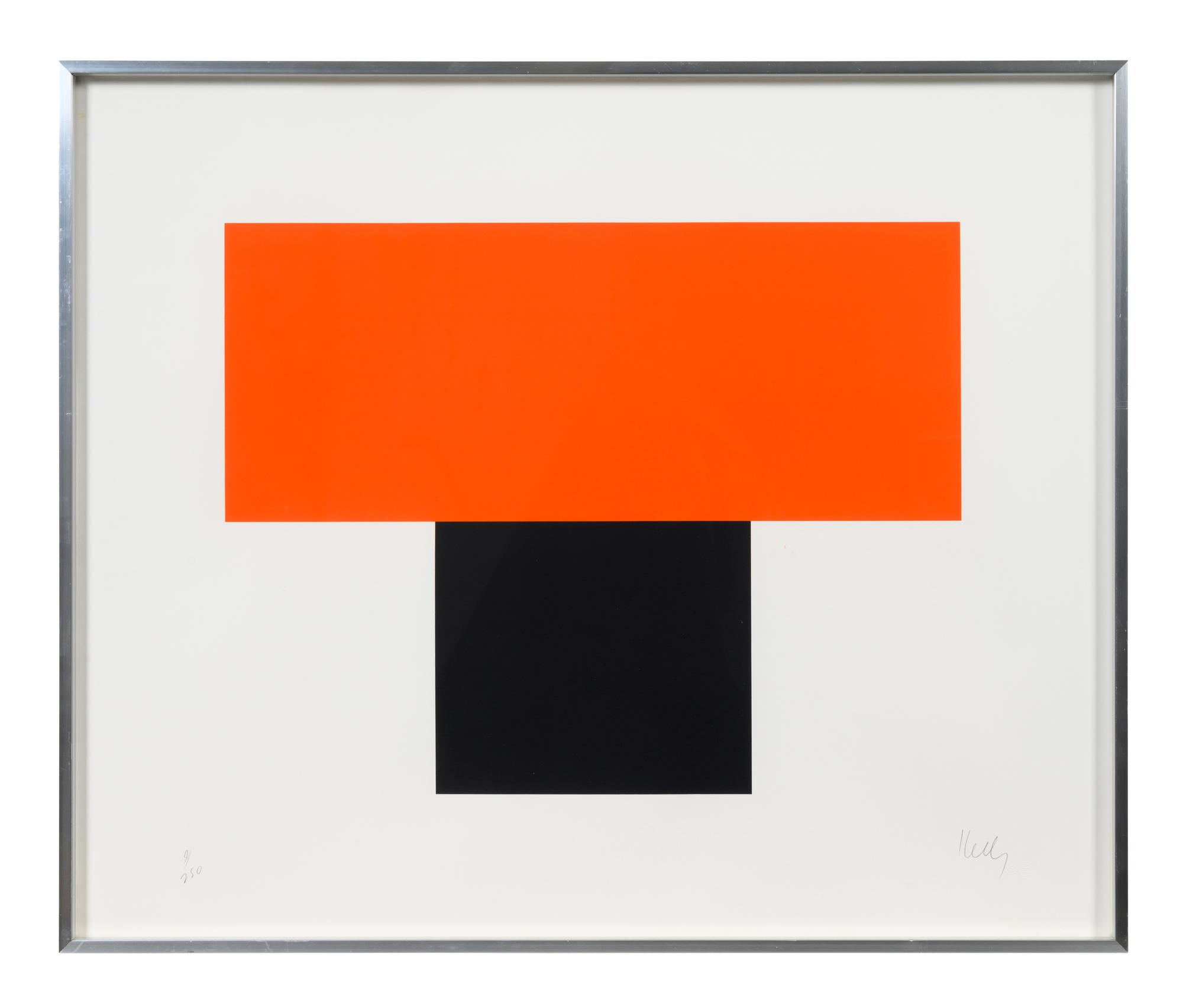 Red-Orange Over Black