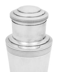 A Mappin and Webb Silver-Plate Art Deco Cocktail Shaker